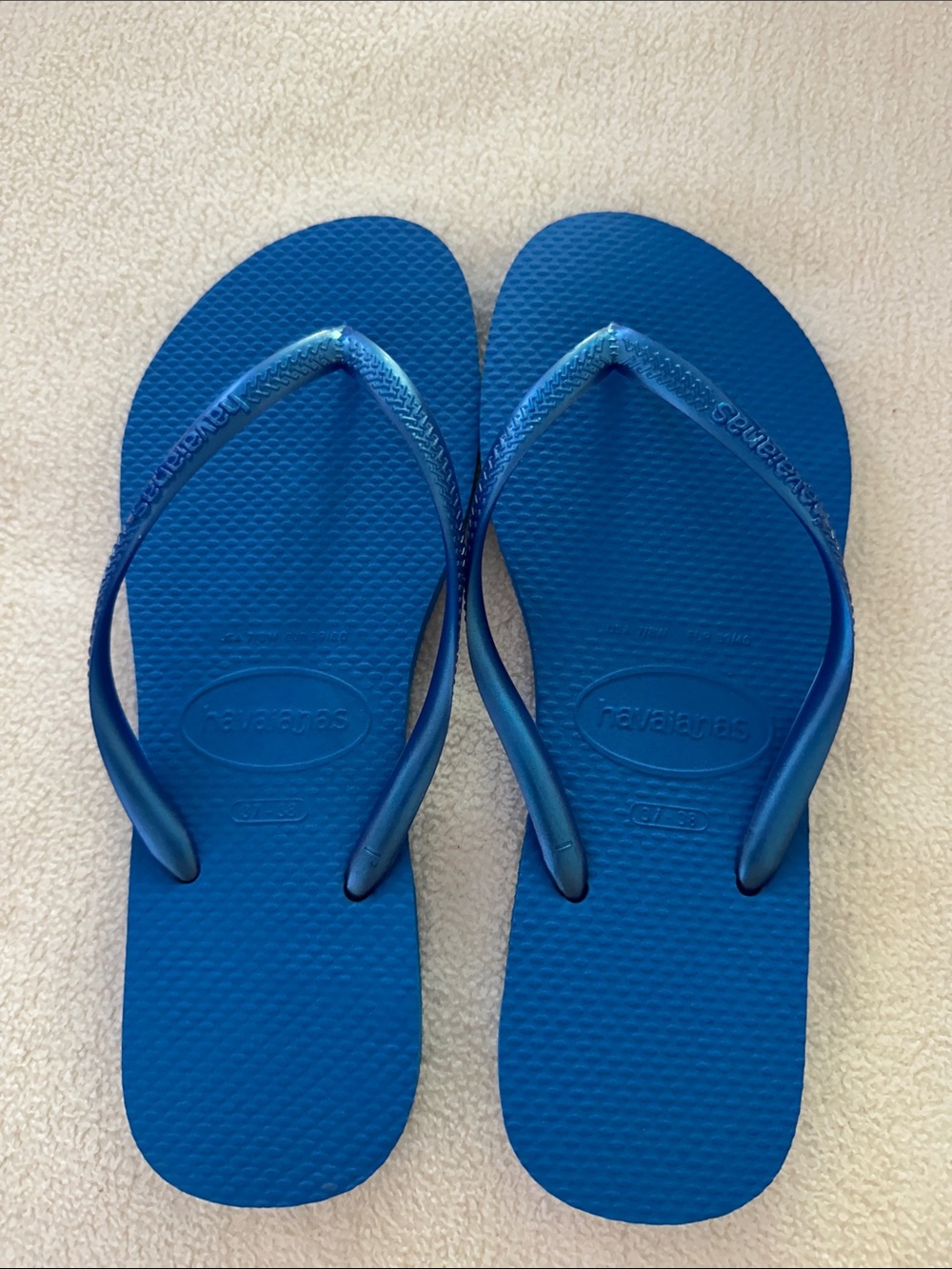 Havaianas Slim Flip Flops in Blue